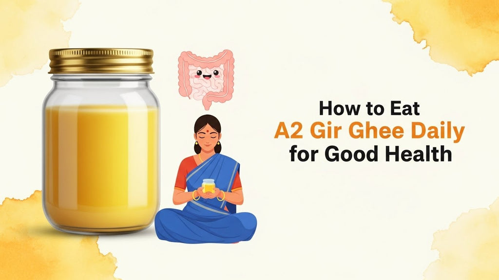 How to Eat A2 Gir Cow Ghee Daily for Good Health