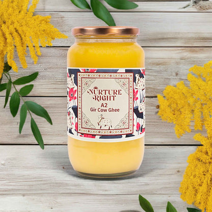 Nurture Right A2 Gir Cow Ghee - Pure and Natural Ghee for Health Benefits