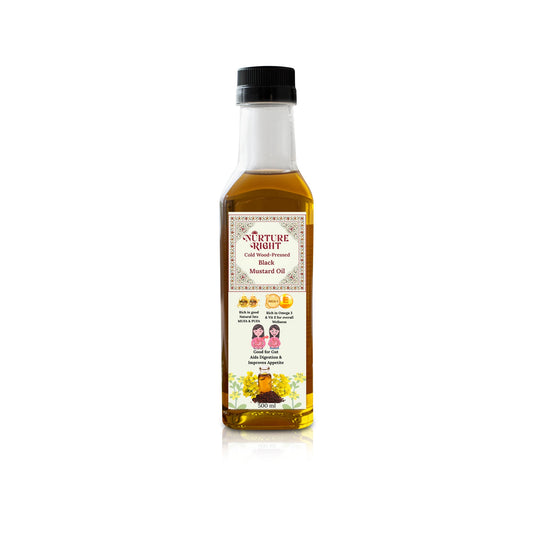 Nurture Right Cold Wood Pressed Black Mustard Oil