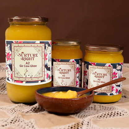 Nurture Right A2 Gir Cow Ghee - Pure and Natural Ghee for Health Benefits