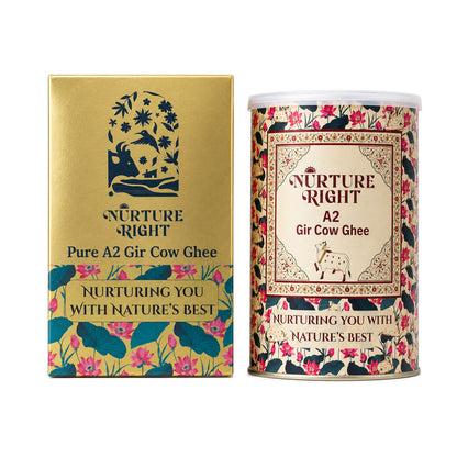 Nurture Right A2 Gir Cow Ghee Tin Packing
