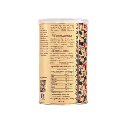 Nurture Right A2 Gir Cow Ghee Tin Packing