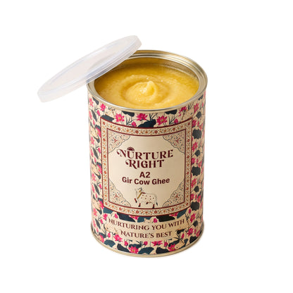 Nurture Right A2 Gir Cow Ghee Tin Packing