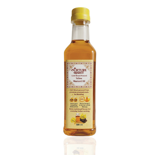 Nurture Right Cold Wood-Pressed Yellow Mustard Oil