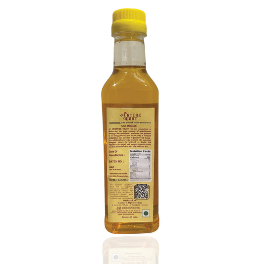 Nurture Right Cold Wood-Pressed Yellow Mustard Oil