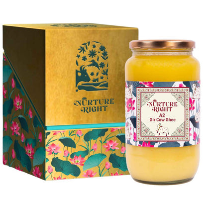 Nurture Right A2 Gir Cow Ghee - Pure and Natural Ghee for Health Benefits